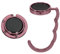 kwmobile 2 Porte Sac à Main Table - Gadget Accroche Sac a Main pour Table Bureau - Support Crochet en Métal Pliable - Rose pâle