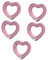 Vaguelly 5St Schwimmring mit Herz-Pailletten Glitzer-Pool-Ring Outdoor-Schwimmring Poolringe in Herzform schwimmring Kind für Schwimmreifen Schwimmring im Herzdesign PVC
