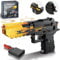 Fluorspar blaster Building Block Gun for Adults, 1: 1 Pistol Building Set for Boys Age 14+ Model Gun That Shoot Rubber Band DIY Assembling, Collectible Gift for Toy Lovers, 700Pcs