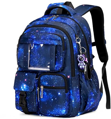 Amythe Schulrucksack Jungen Rucksack Schule Jungen, Atmungsaktiv Schultasche für Jungs 1. - 5. Klasse, Lässiger Schulranzen Kinder für Grundschule Mittelschule, Marineblau