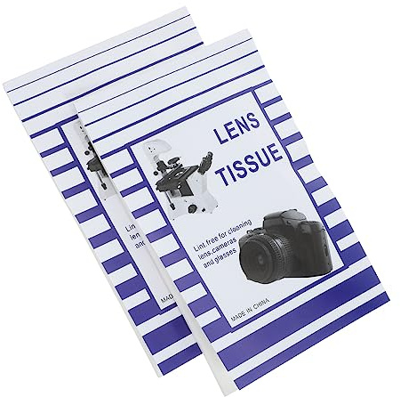 Milisten 100pcs Lens Cleaning Paper 10x15cm Dry Lens Cleaning Tissue for Cameras Microscopes and Glasses High Absorbency for Screen