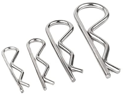 Coppiglie Perno di bloccaggio Perno con coppiglia a molla a forma di R in acciaio inossidabile 1.2mm 1.5mm 1.6mm 1.8mm 2mm 3mm 4mm 5mm Dia Hardware di fissaggio for la riparazione di automobili)(M3x50