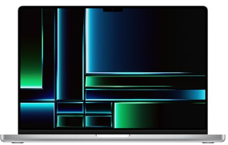 Apple MacBook Pro 2023, M2 Pro-Chip mit 12-Core CPU und 19-Core GPU (14-Zoll, 16 GB RAM, 1 TB SSD-Speicher) (QWERTY Englisch) Silber (Generalüberholt)