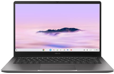 ASUS Chromebook Plus 14 CX1405CTA 14.0 Full HD Chromebook Laptop (Intel Core 3 N355 Processor, 8GB RAM, 256GB eMMC Storage, Google Chrome OS)
