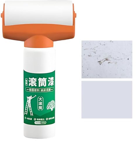 Jiimhte Peinture blanche - Peinture de réparation de cloison sèche - Inodore - À base d'huile - Indispensable pour l'amélioration de la maison, la salle de bain, la cuisine