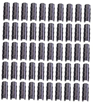 F Fityle 50 Pinces à Film de Serre, Clips à Film de Serre Fixation pour Tubes Ronds, Accessoires de Jardin pour Serres, Abris et Bâches Extérieures, Diamètre 20 mm