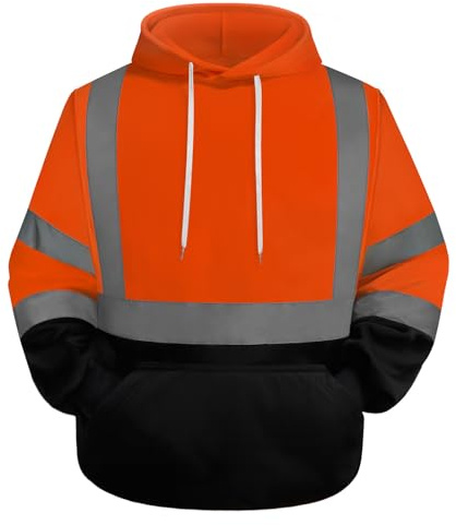 Graunton Hi Vis Hoodie, Hi Vis Hoodie, Hi Visible Hoodie, Hi Vis Hoodie für Herren