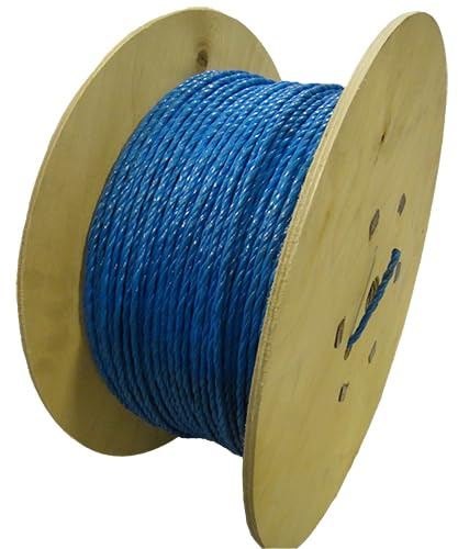 6mm blue polypropylene drawcord rope x 500m