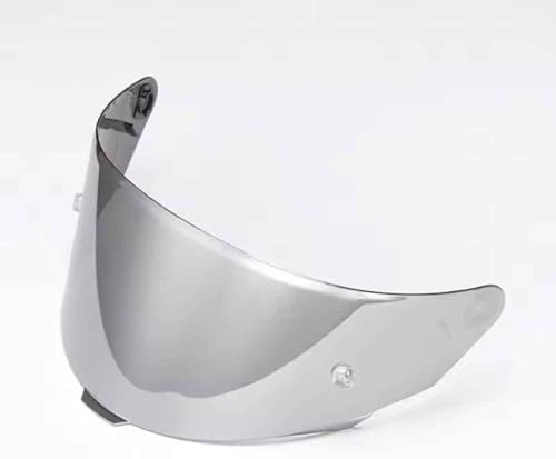 GXDFC Motorradhelm Visier für KYT TT TTC, UV-Schutz Antibeschlag Motorrad Helm Objektiv Visier Winddicht Helmvisiere Zubehör Ersatz,normal-Igalvanicsilverplat