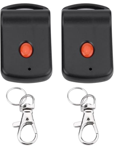 Trasmettitore remoto per porta garage 300 MHz, Trasmettitore remoto portatile per garage 2 pezzi 10 Dip Switch compatibile con 3060 3089 4120 300 MHz