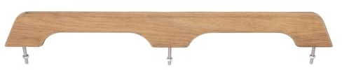 VELATEMOR Boot-Teak-Handlauf, 2 Schlaufen, 22 Zoll, Wetterbeständiger Marine-Handlauf, Verrottungsbeständiger Bootshaltegriff aus Holz für Wohnmobile