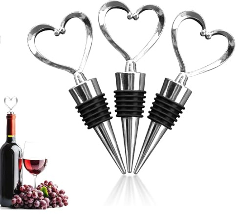 Newlemo Wine Bottle Stoppers 3 Pack bottle stoppers Reusable for Champagne Prosecco Beer - Suitable for Wine Bottles with Kitchen and Bar Essentials