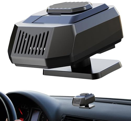 Riscaldamento elettrico portatile, dispositivo di riscaldamento per auto con cavo da 100 cm, snodi regolabili, riscaldamento rapido, dispositivo di sbrinamento per parabrezza, soluzione di sbrinamento