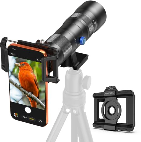 APEXEL 20-60X Zoom Lens for iPhone 17/16/15/14/13 Series-Professional Telephoto Zoom Lens
