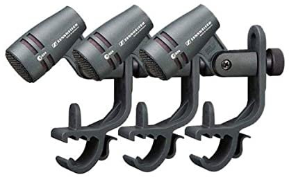 Sennheiser e 604 Microphone with Mic Clip and Pouch, 3 Pack