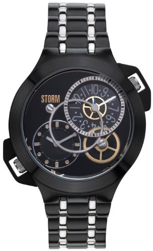 Storm Herren-Armbanduhr Analog edelstahl Schwarz 47157SL