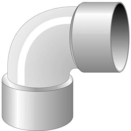 Coudes PVC 87°30 personnalisables First Plast-Femelle-Femelle-80mm