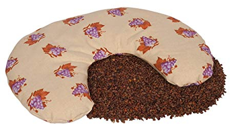 Traubenkern-Nackenhörnchen mit Baumwollbezug, 0,8 kg, 30x30 cm