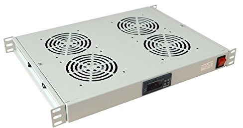 ALLNET Zubehör Rack Rack Fan Panel – Rack Zubehör (Fan Panel, Grey, 1U, 1 PC (S), 1.5 m, 19)