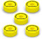 Cympad Giallo Chromatics Foam Cymbal Pad Set - Rondelle in schiuma a memoria di forma ad alta densità per migliorare il suono e la durata, adatte a tutti i supporti per piatti - 40/15mm