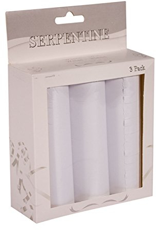Party Discount NEU Luftschlangen, 3erPack,Weiss