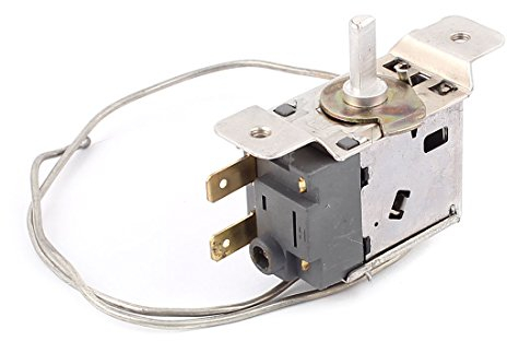 sourcing map Kühlschrank Thermostat mit Stahlkabel WPF 22 AC 250 V 5(4) A 2 Stift