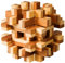 Fridolin 3D-Puzzle Magic Blocks aus Bambus, IQ-Test/Brainteaser