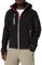U-Power Metropolis, giacca in pile da uomo Soft Shell, abbigliamento invernale casual, con cappuccio, tessuto elasticizzato, impermeabile, giacca a vento, cappotto imbottito con zip intera (BLACK CARBON_M)