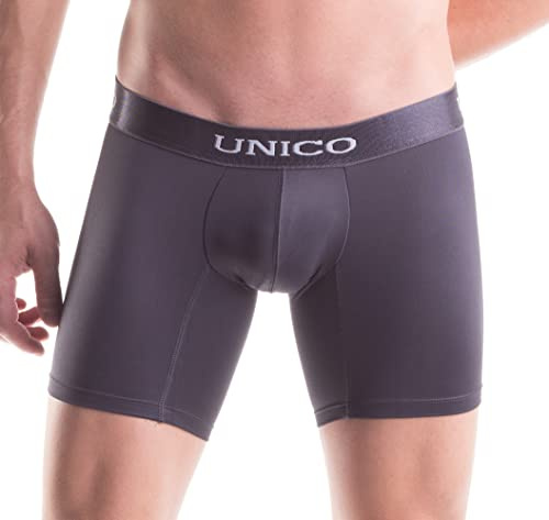 Mundo Unico Boxershort Suspensor Asfalto Microfibre Langes Bein Unterwäsche, Anthrazit (7/XL)