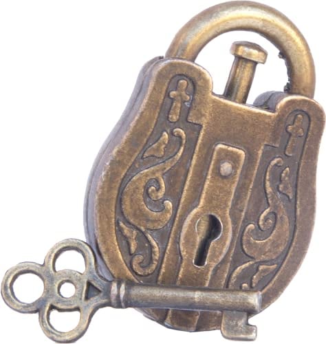 Logica Puzzles Art. Constantinoples Padlock - Metal Brain Teaser - Difficulty 3/6 Hard - Cast Puzzle - Travellers Collection