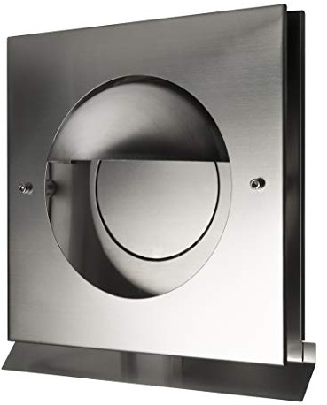 Edelstahl Abluftgitter LG Kappa-E DN 125 Inox V2A Rohranschluss Rückstauklappe