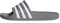 adidas Unisex Adilette Aqua Slides, Grey Three / Cloud White / Grey Three, 40.5 EU