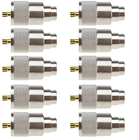 OTOTEC 10x PL259 Connecteur UHF à Souder Brancher sur Un Connecteurs Mâle avec Réducteur pour Câble Coaxial Rg8x CB Radio Antenna