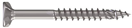 DRIBO Spanplattenschraube ETA Seko TX TG Edelstahl A4 bl. +WERA-Bit 5,0x60-120 Stk