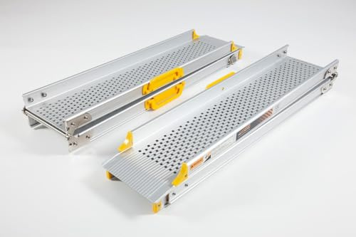 The Ramp People Telescopic Wheelchair Bridge Ramps 7ft - 10ft (10ft / 3m) | Dual Purpose Access Ramps for Steps and Bridging Door Thresholds | Aluminium Lightweight Folding