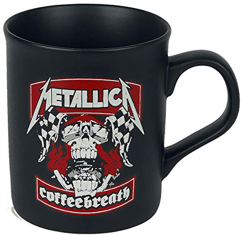 Metallica Coffeebreath Unisex Tasse mattschwarz Keramik 0,3 l Band-Merch, Bands