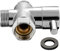 Bidet T Adapter mit Absperrventil, T-Adapter 3-Wege-7/8 Zoll Tee Connector T Adapter für Bidet - Ventil für Hand-WC Bidet Spray