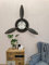 DARO DEKO Wand-Uhr Flugzeug-Propeller Ø 130 cm