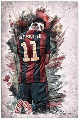 5d Diamond Painting Diamant Bilder FüR Erwachsene Und Kinder Poster von Fußballstar Neymar Aports 4 DIY Kreuzstich Arts Craft Kristall Strass Stickerei 15.7x19.7(40x50cm) Kein Rahmen