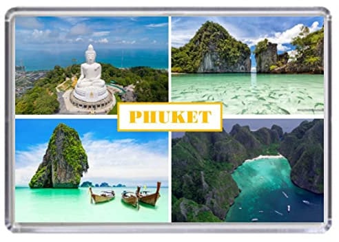 Phuket Thailand Souvenir Acrylic Fridge Magnet (Standard: 70x45mm)