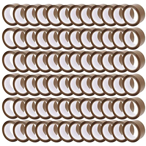 FYBR TAPEMAXX 72 Rollen Paketklebeband Paketband Packband Packing Tape Klebeband Paket Packetbandrollen Verpackungsband 48 mm x 66 m braun Umzug