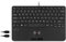 Perixx PERIBOARD-526 US, kabelgebundene Mini-USB-Tastatur mit Trackball, X-Typ-Scherentasten, 29 x 18 x 2,8 cm, integrierte 2 USB-Hubs, US-Englisch
