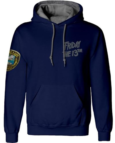 Friday the 13th Herren Jason Voorhees Kapuzen-Sweatshirt, blau, L