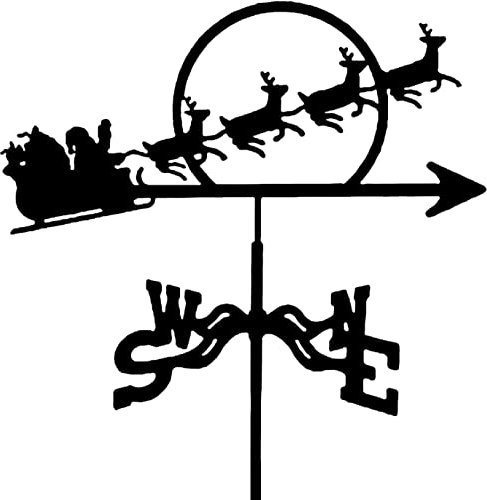Girouette Noël Jardin Girouette Père Noël Toit Girouette Métal Météo Robinet Décoration De Jardin Girouette B