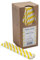 Lot de 250 pailles en papier à rayures jaunes et blanches 20,3 cm 6 mm