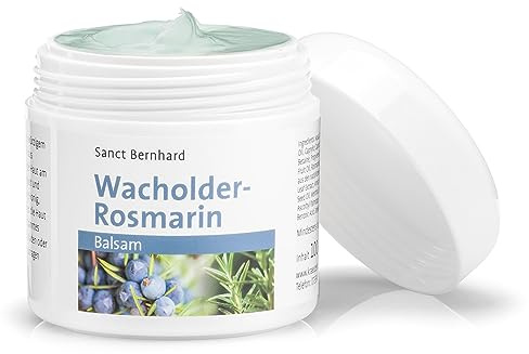 Sanct Bernhard Wacholder-Rosmarin-Balsam | Würziger Duft | Feuchtigkeitsspendend | Erfrischend-belebender Balsam, 100ml