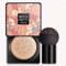 Wonderninelife Beauty Cream, Pilzkopf Luftkissen CC Creme, Beauty Linasi Clear Cover Beau ty Cream, Mushroom Head Makeup Brush, Wasserdicht und Langlebig (Natur, B)
