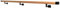 Sellon24® Holz Eiche Wandhandlauf eckig 40x40 Holzhandlauf Geländer Rohr Treppen Halterung (40x40/200cm/WPP33 Schwarz)