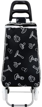 Panana Lightweight Shopping Trolley Luggage Bag 2 Wheels Hard Wearing Foldaway Shopping Cart Grocery Bag (BY)