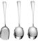 ITECHNIK 3 Cucharas públicas de acero inoxidable cuchara grande para comida de hotel cuchara grande para servir cantina cuchara para buffet cuchara tipo pala